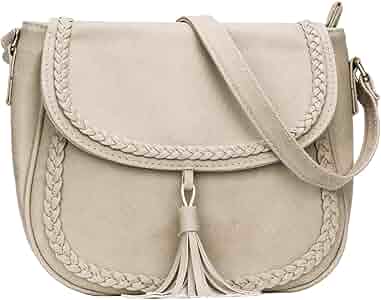 KKXIU Casual Flap Saddle Crossbody Bags for Women Purses and